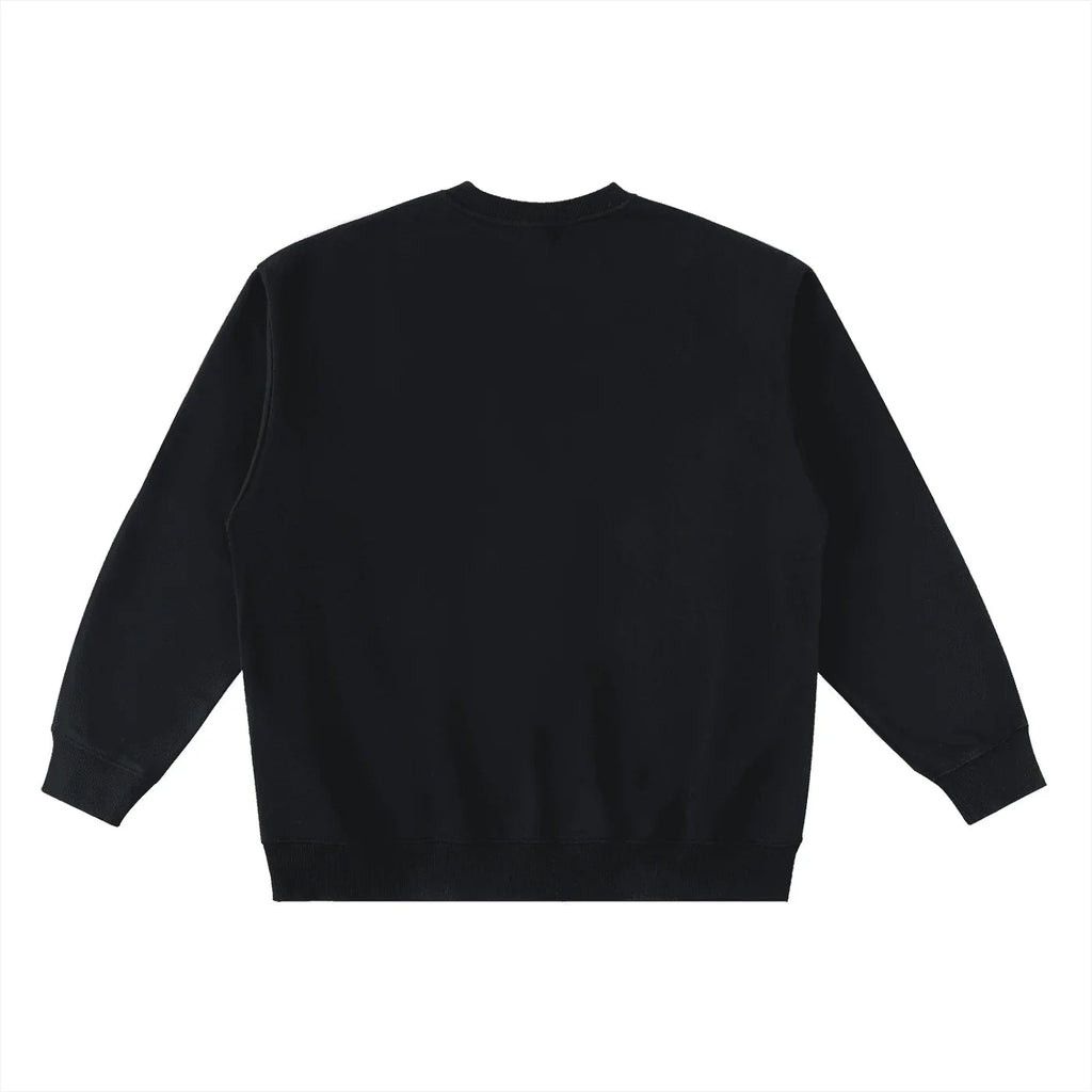 BEESMOOVE BlackSouth Global Oversized Crewneck Taped Sweatshirt - Beesmoove