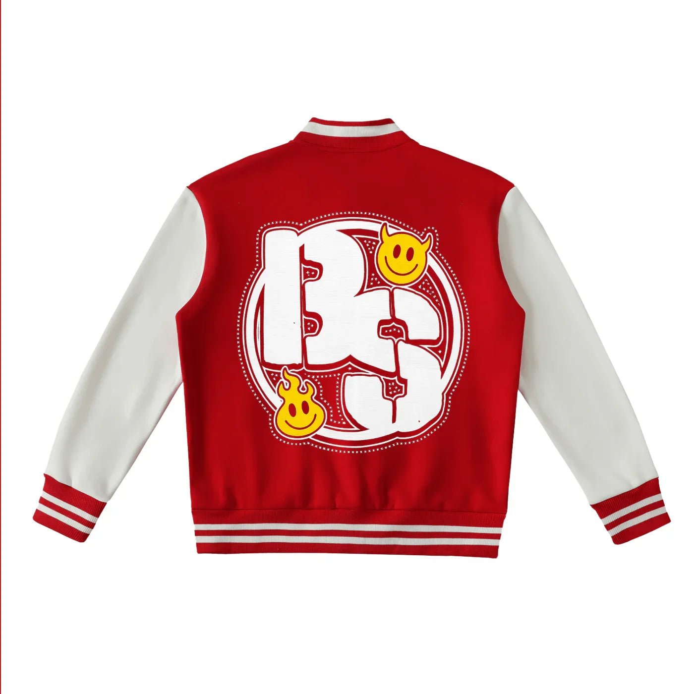 BEESMOOVE BlackSouth Global Tone Fleeced Varsity Jacket - Beesmoove