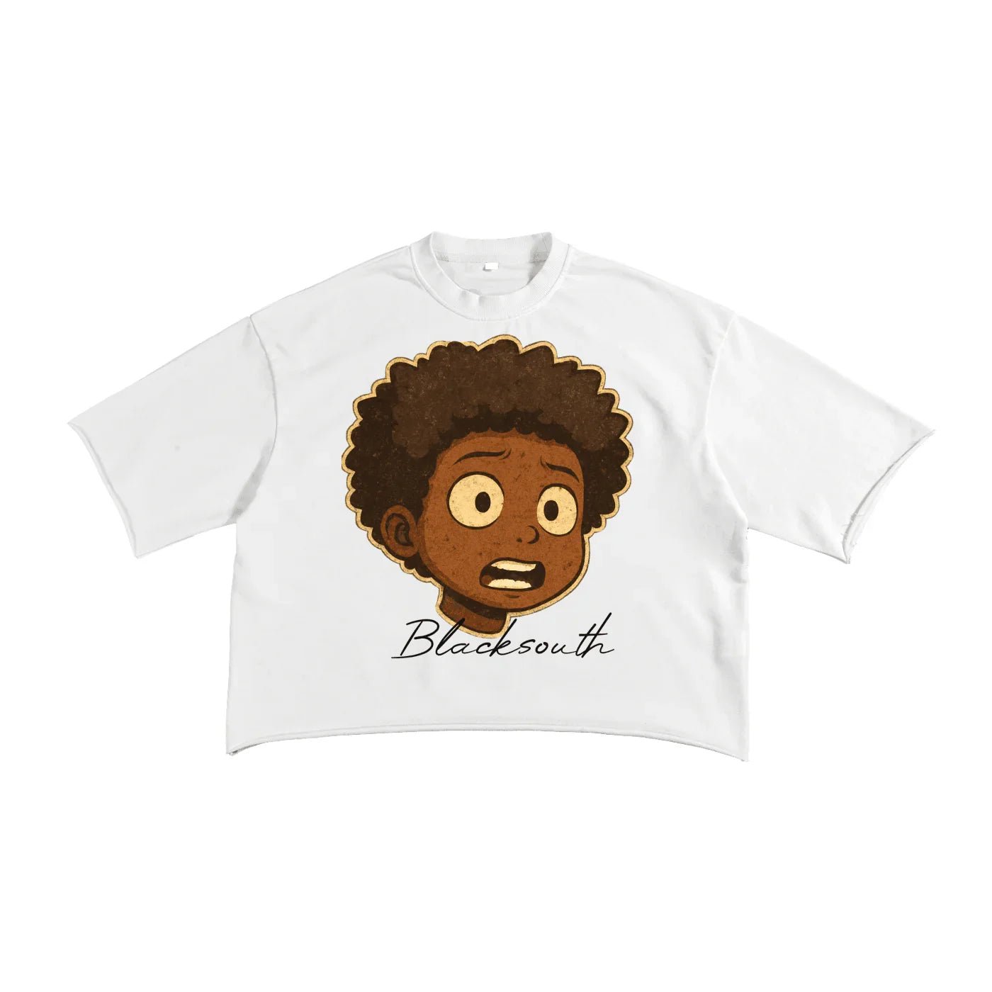 BEESMOOVE BlackSouth lil Boo edition raw Edge Tee - Beesmoove
