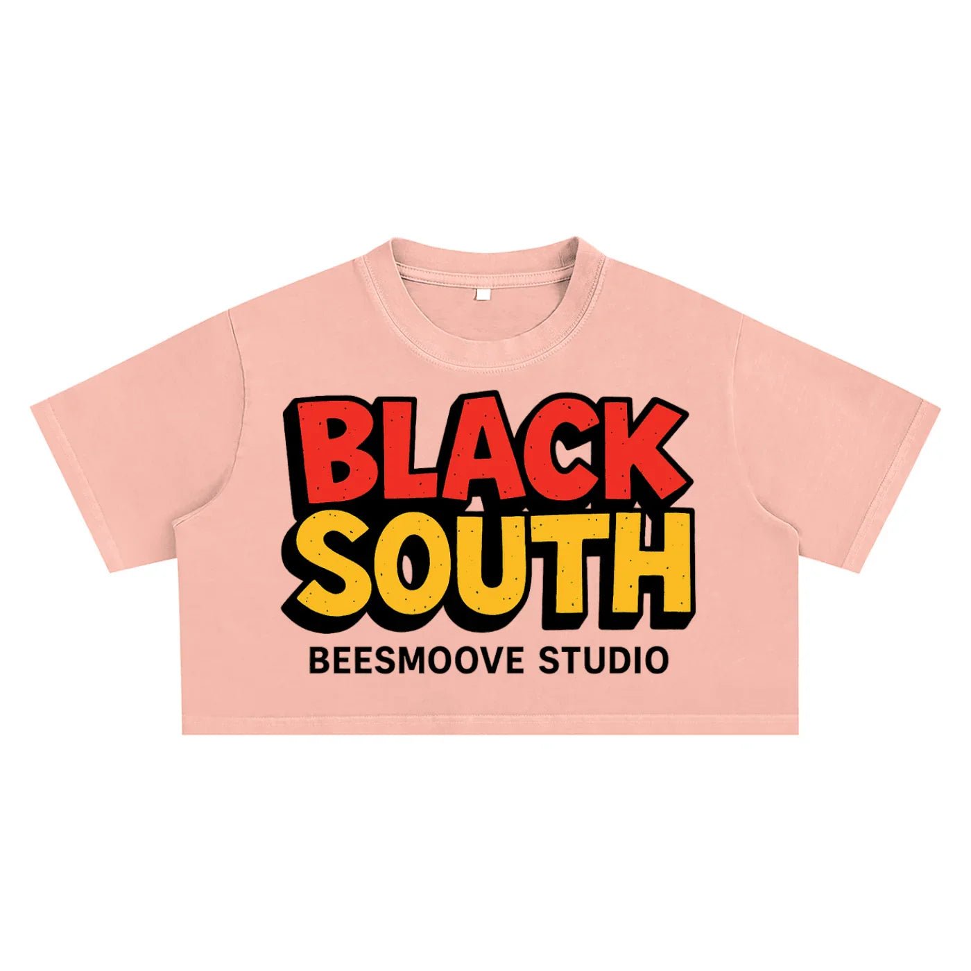 BEESMOOVE BlackSouth Snow Washed Crop Top - Beesmoove