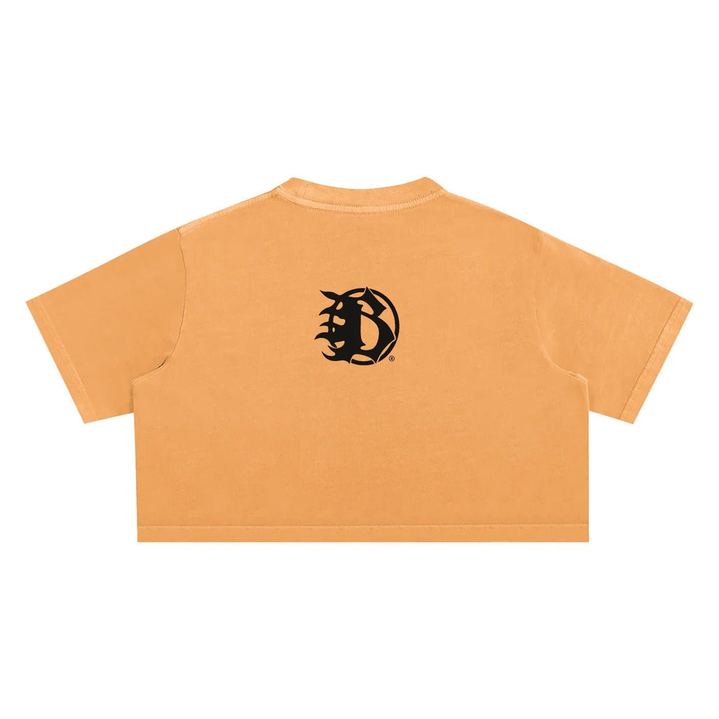 BEESMOOVE BlackSouth Snow Washed Crop Top - Beesmoove