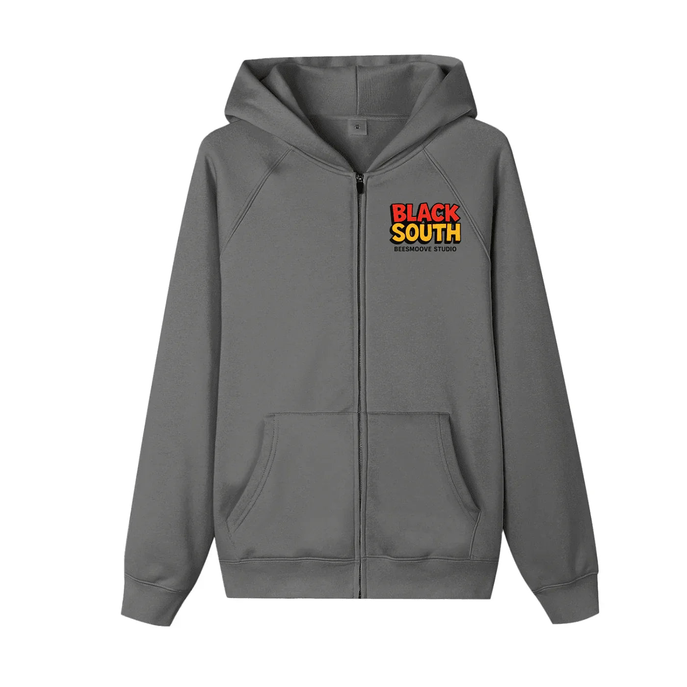 BEESMOOVE BlackSouth Zip - up Fleece Hoodie - Beesmoove