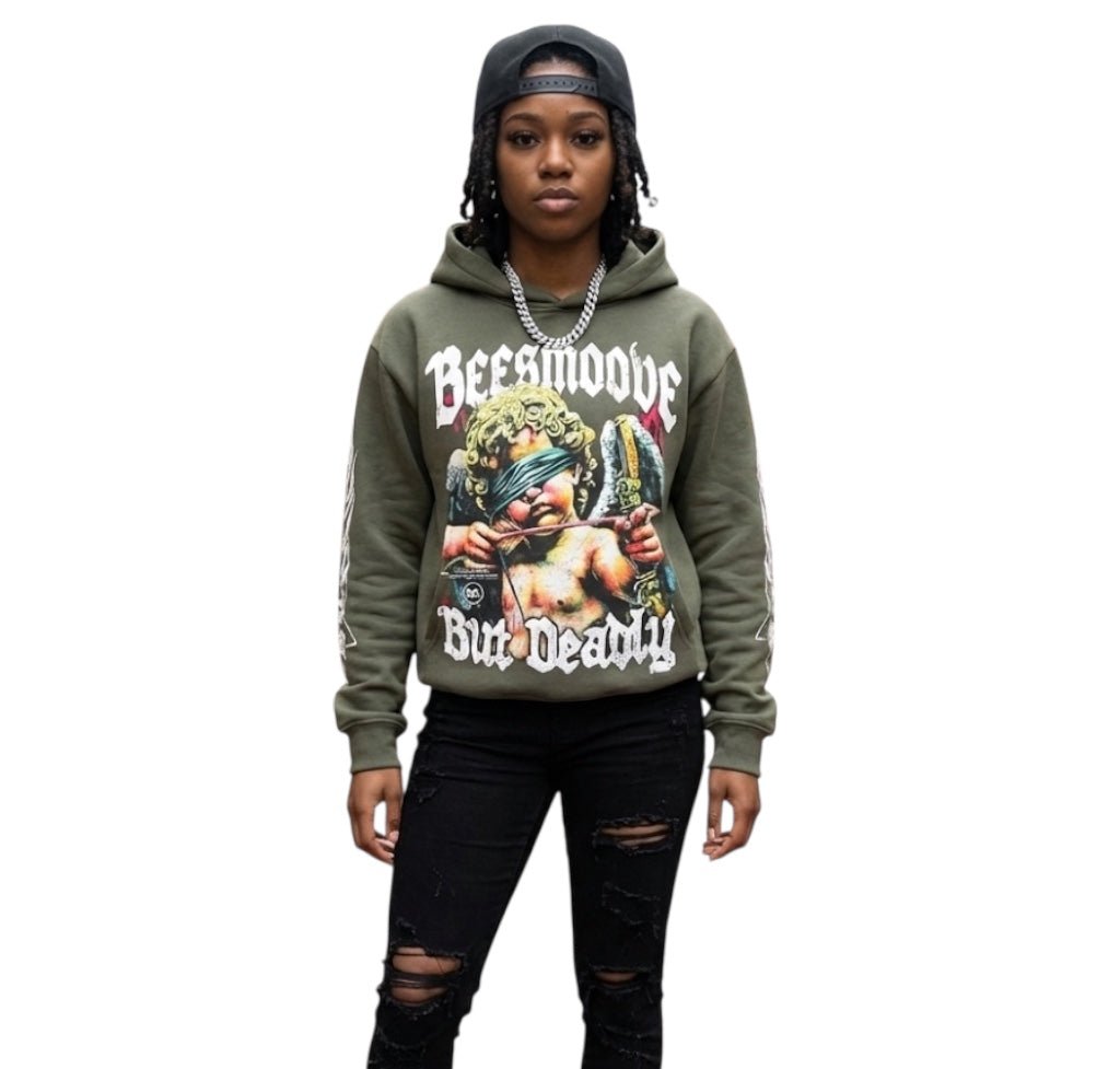 BEESMOOVE Blind But Deadly Boxy Hoodie - Beesmoove