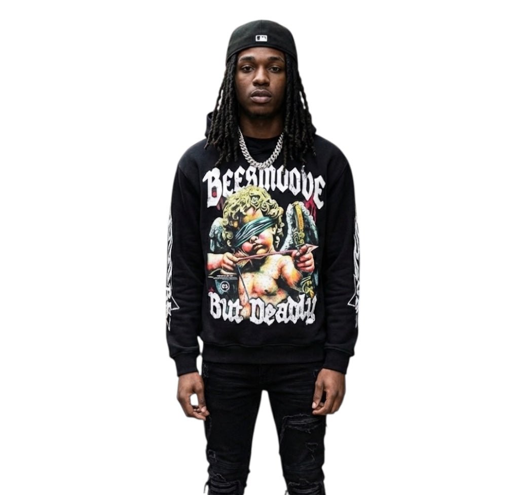BEESMOOVE Blind But Deadly Boxy Hoodie - Beesmoove