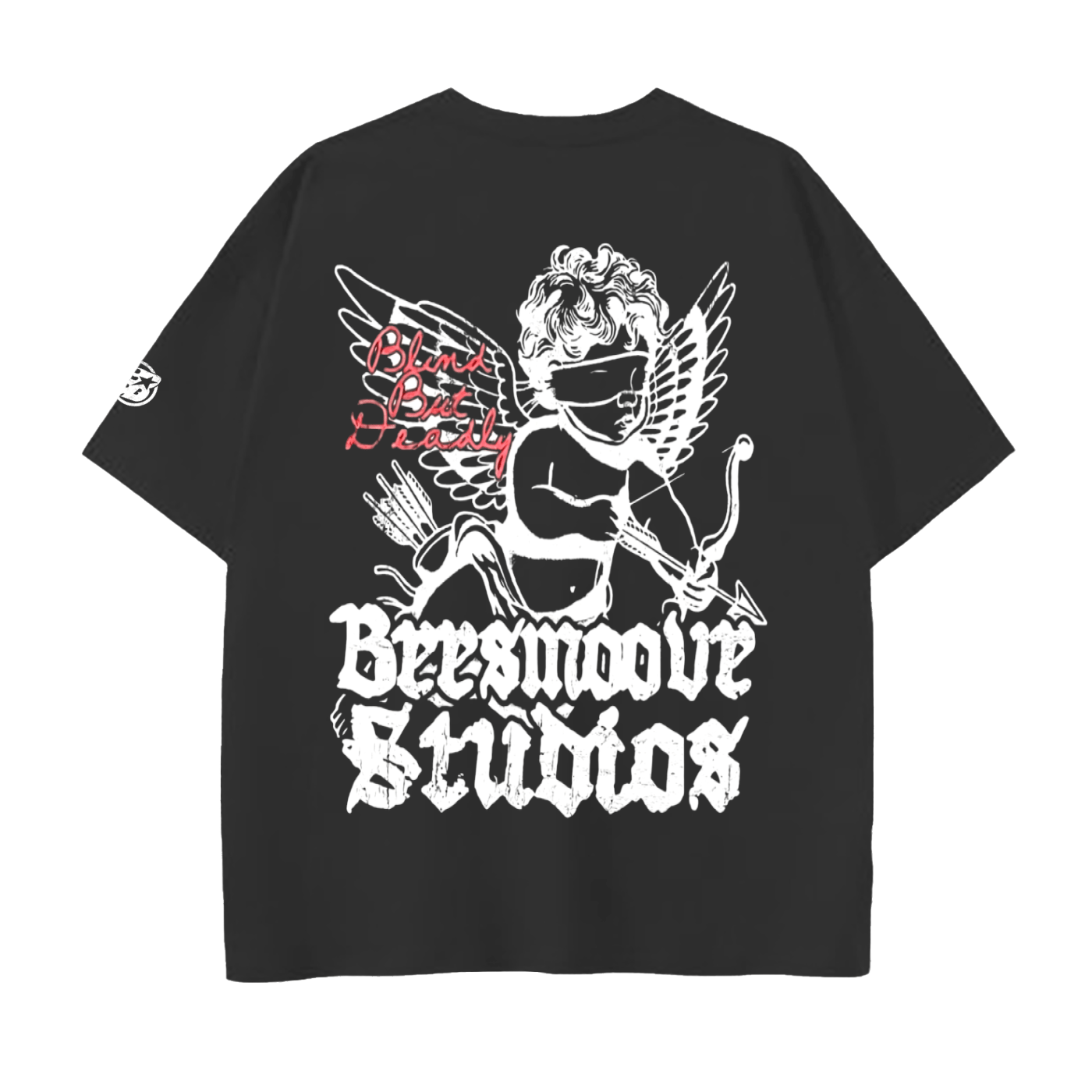 BEESMOOVE Blind But Deadly Drop Shoulder Cotton Tee - Beesmoove