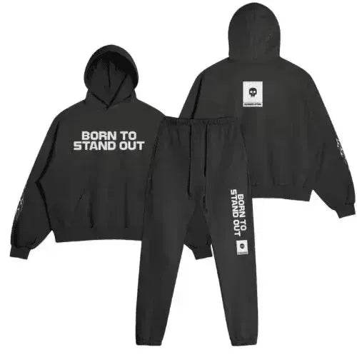 Beesmoove Born To Stand Out Hoodie And Jogger Set - Beesmoove 