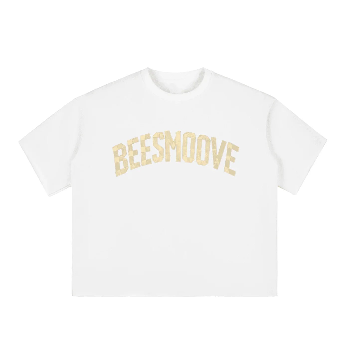 BEESMOOVE Boxy Half - Sleeve Raw - Edge T-Shirt - Beesmoove