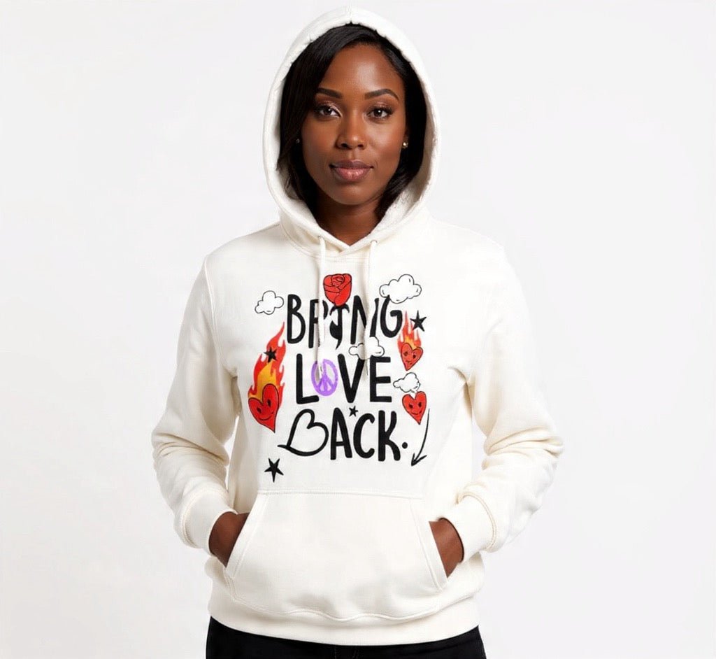 BEESMOOVE Bring Love Back – Flame Heart Edition Hoodie - Beesmoove