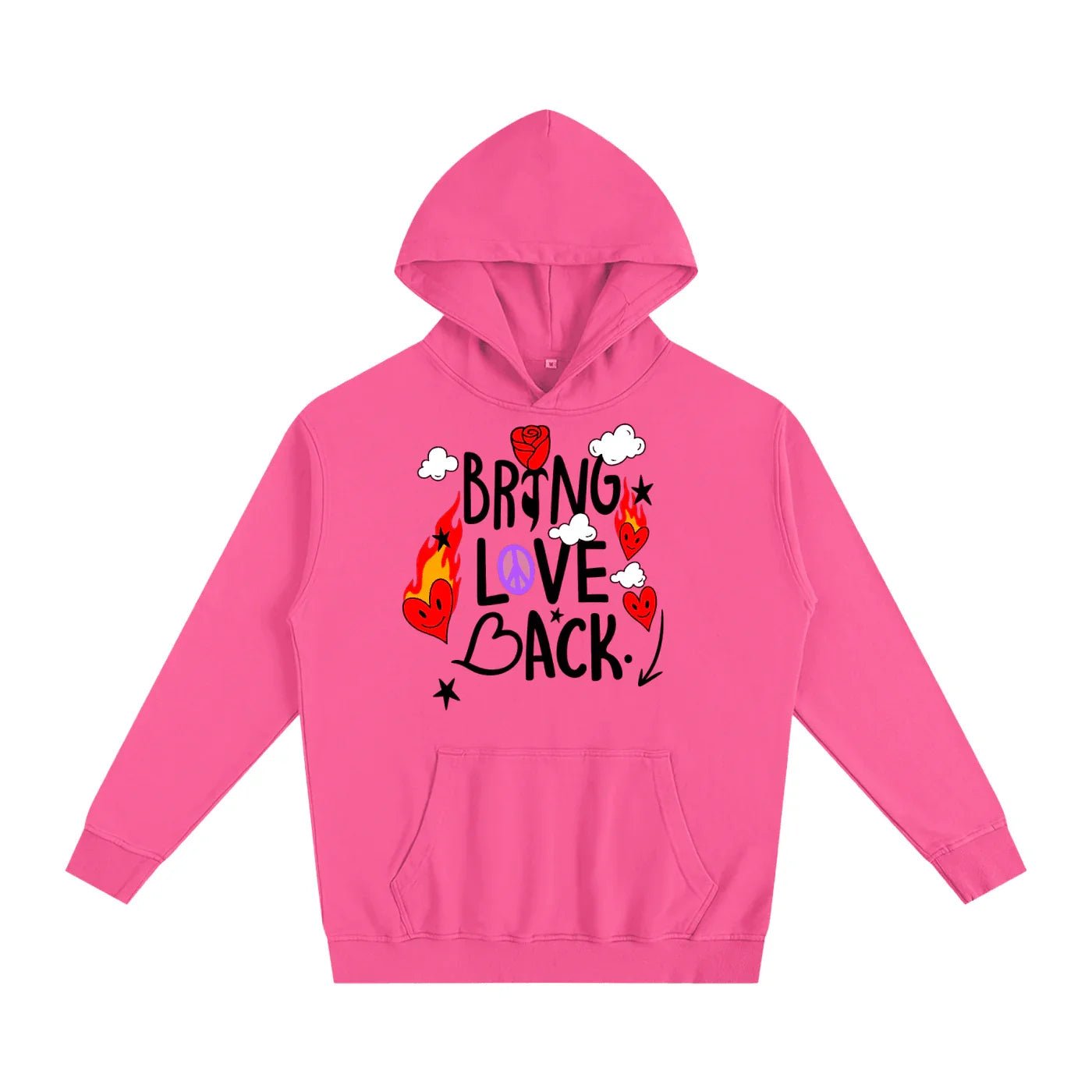 BEESMOOVE Bring Love Back – Flame Heart Edition Hoodie - Beesmoove