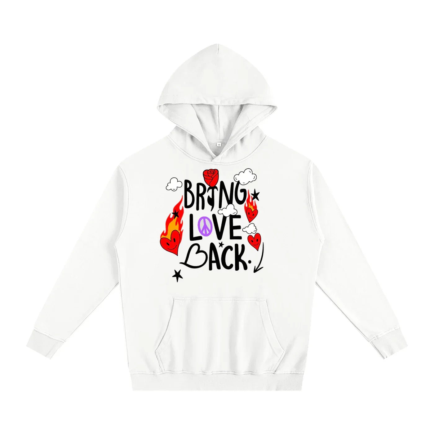 BEESMOOVE Bring Love Back – Flame Heart Edition Hoodie - Beesmoove