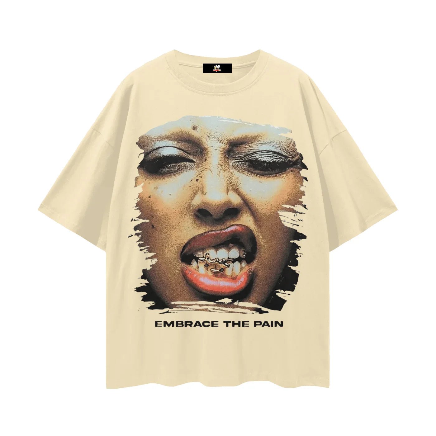 BEESMOOVE Chain Reaction Oversize Deep Drop Shoulder Tee - Beesmoove