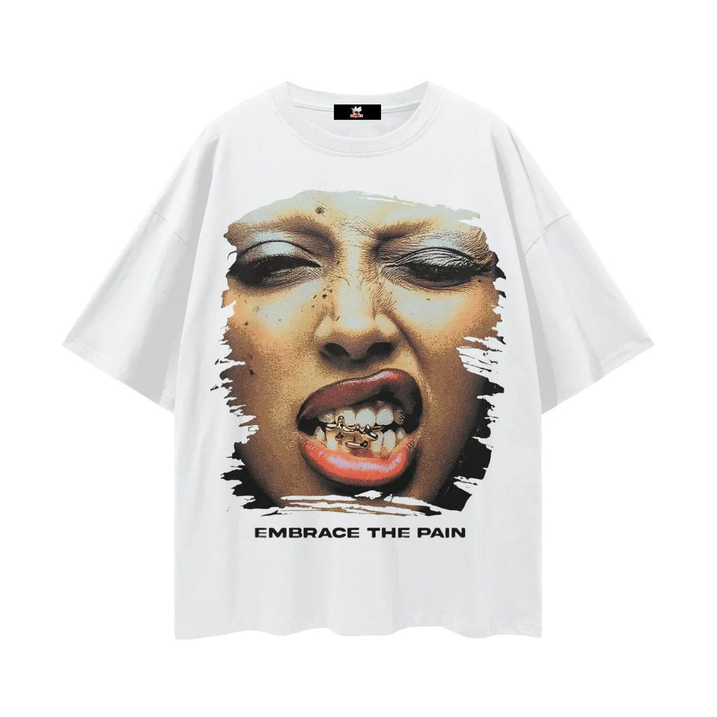 BEESMOOVE Chain Reaction Oversize Deep Drop Shoulder Tee - Beesmoove