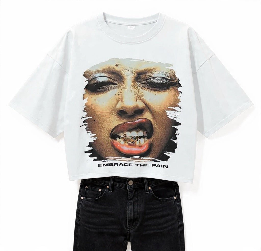 BEESMOOVE Chain Reaction Oversize Deep Drop Shoulder Tee - Beesmoove