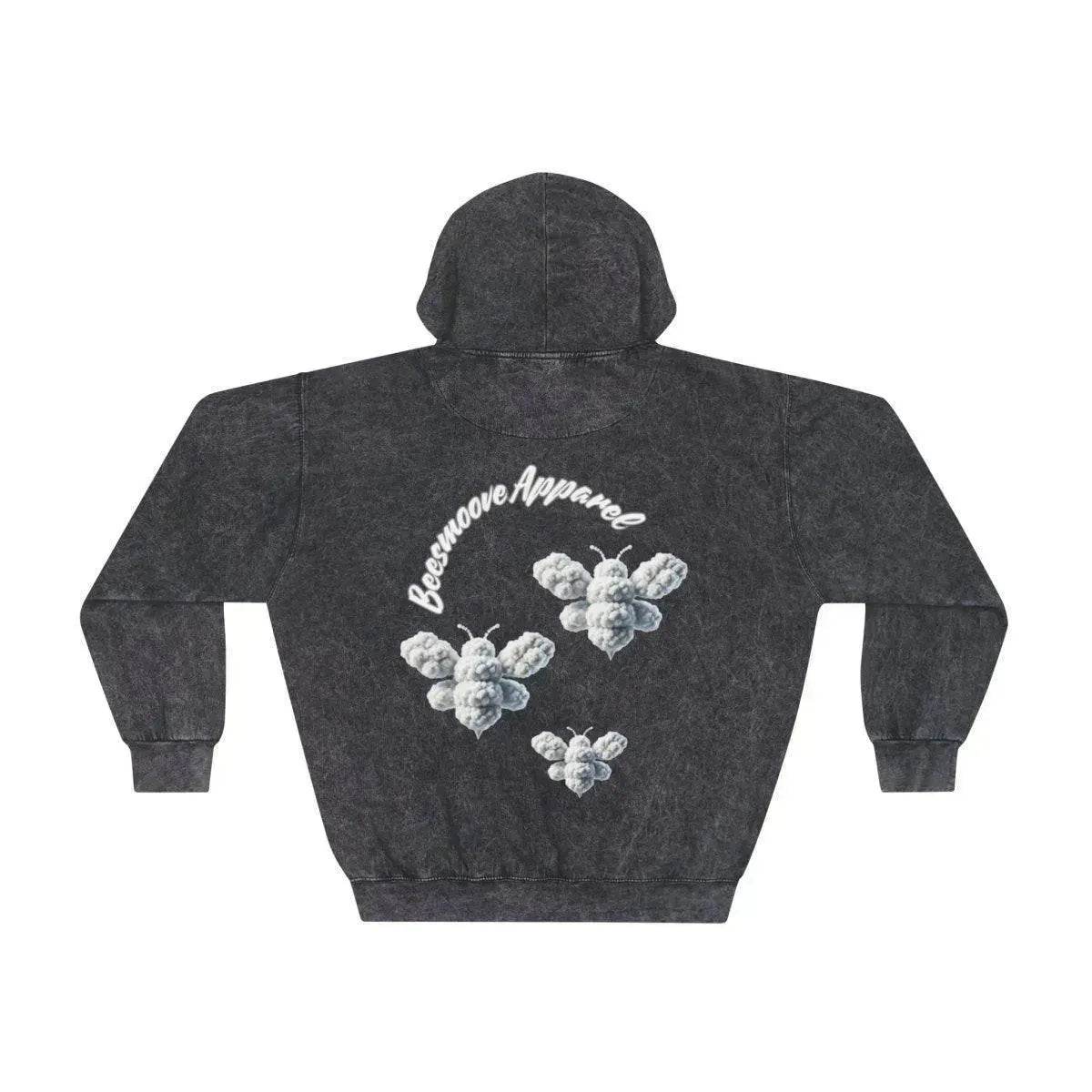 Beesmoove cloud loyalty bee Unisex Mineral Wash Hoodie - Beesmoove