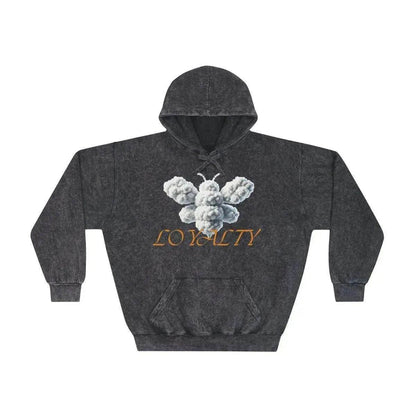 Beesmoove cloud loyalty bee Unisex Mineral Wash Hoodie - Beesmoove 