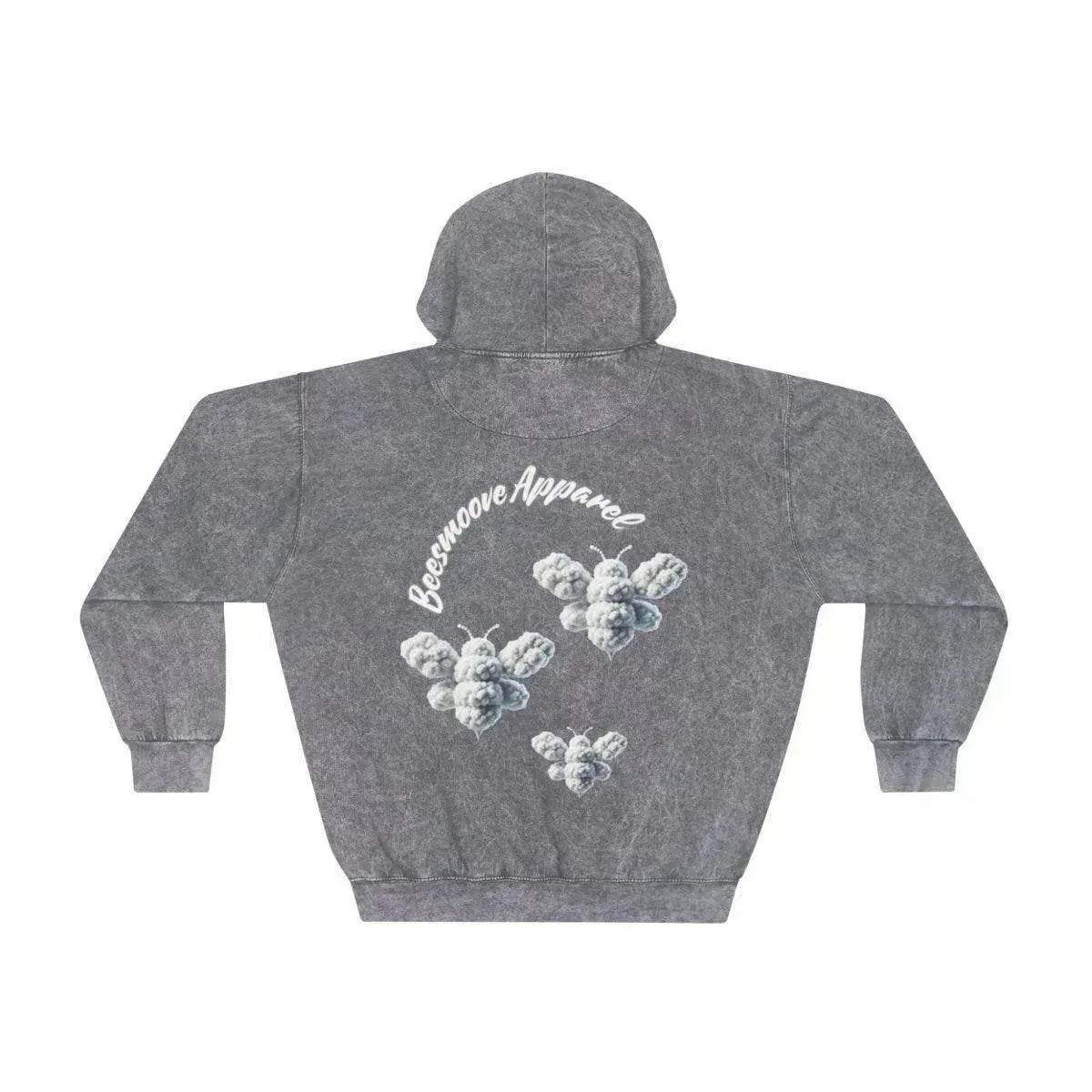 Beesmoove cloud loyalty bee Unisex Mineral Wash Hoodie - Beesmoove 