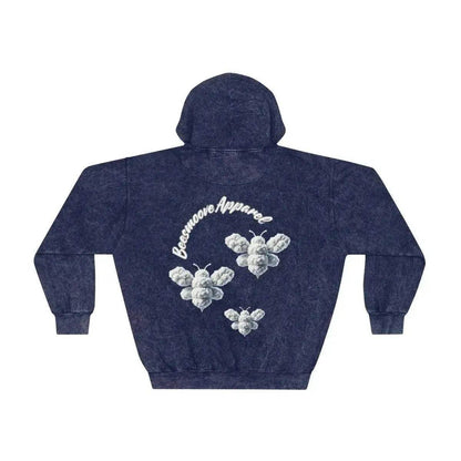 Beesmoove cloud loyalty bee Unisex Mineral Wash Hoodie - Beesmoove 