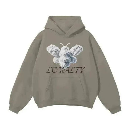 Beesmoove Cloud Loyalty Smoke Oversized Hoodie - Beesmoove 