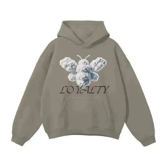 Beesmoove Cloud Loyalty Smoke Oversized Hoodie - Beesmoove 
