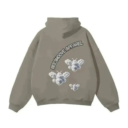 Beesmoove Cloud Loyalty Smoke Oversized Hoodie - Beesmoove 