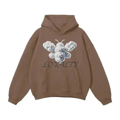 Beesmoove Cloud Loyalty Smoke Oversized Hoodie - Beesmoove 