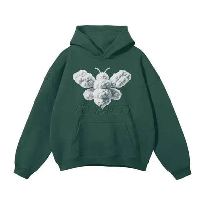 Beesmoove Cloud Loyalty Smoke Oversized Hoodie - Beesmoove 