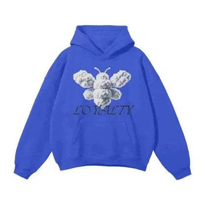 Beesmoove Cloud Loyalty Smoke Oversized Hoodie - Beesmoove 