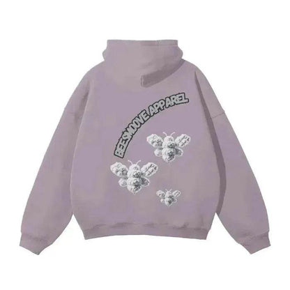 Beesmoove Cloud Loyalty Smoke Oversized Hoodie - Beesmoove 