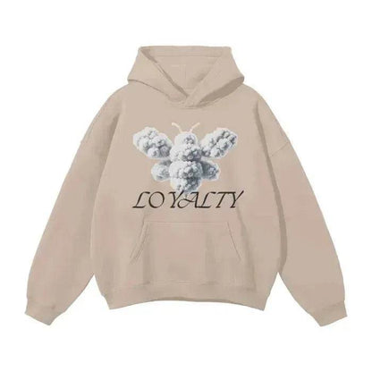 Beesmoove Cloud Loyalty Smoke Oversized Hoodie - Beesmoove 