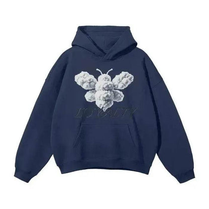 Beesmoove Cloud Loyalty Smoke Oversized Hoodie - Beesmoove 