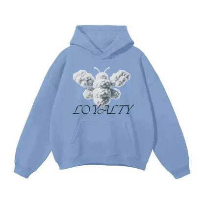Beesmoove Cloud Loyalty Smoke Oversized Hoodie - Beesmoove 