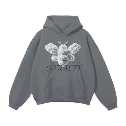 Beesmoove Cloud Loyalty Smoke Oversized Hoodie - Beesmoove 