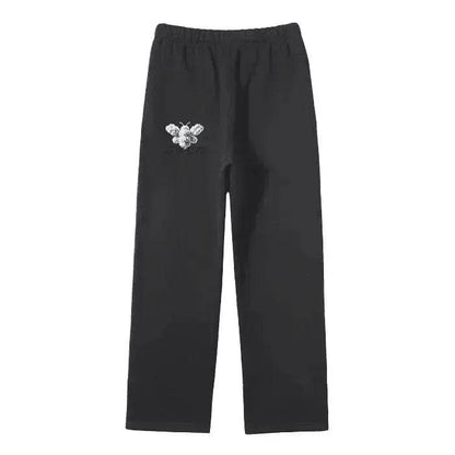Beesmoove Cloud Loyalty Smoke Straight Leg Pants - Beesmoove 