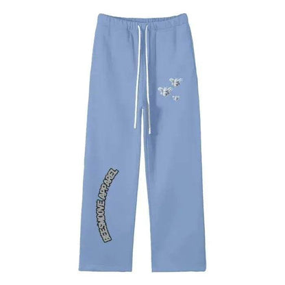 Beesmoove Cloud Loyalty Smoke Straight Leg Pants - Beesmoove 