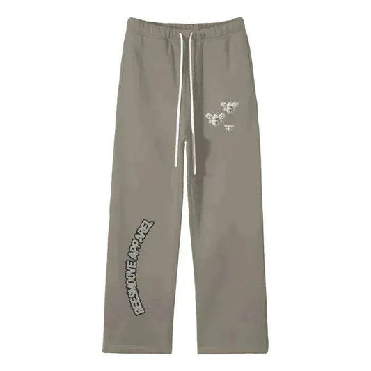 Beesmoove Cloud Loyalty Smoke Straight Leg Pants - Beesmoove 