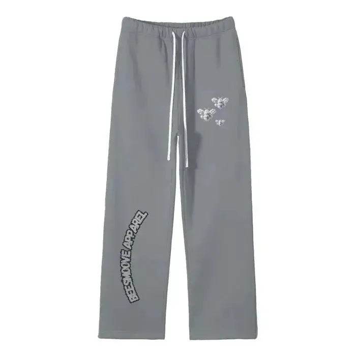 Beesmoove Cloud Loyalty Smoke Straight Leg Pants - Beesmoove