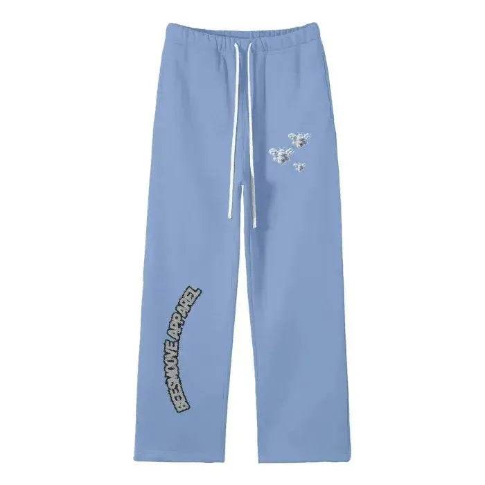 Beesmoove Cloud Loyalty Smoke Straight Leg Pants - Beesmoove