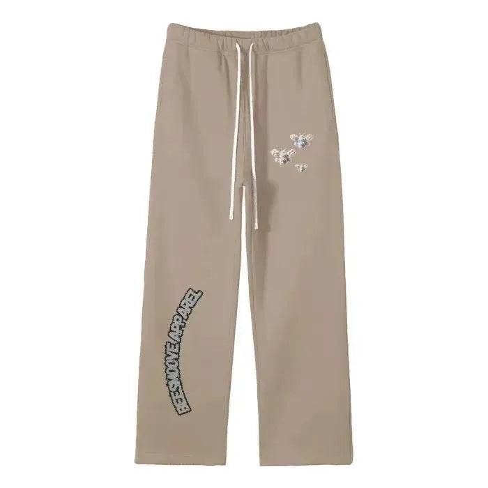 Beesmoove Cloud Loyalty Smoke Straight Leg Pants - Beesmoove