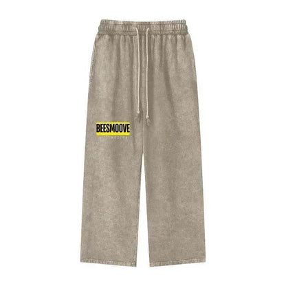 Beesmoove Collective Acid Wash Straight Leg Pants - Beesmoove 
