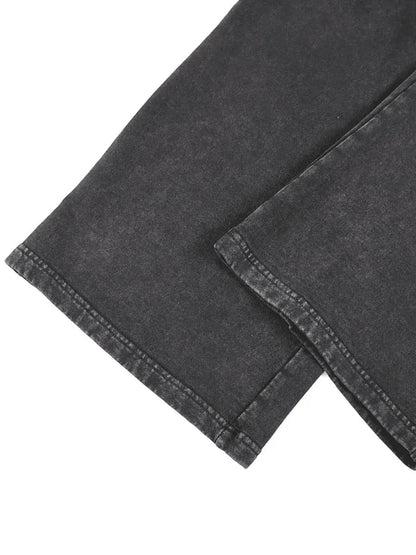 Beesmoove Collective Acid Wash Straight Leg Pants - Beesmoove 