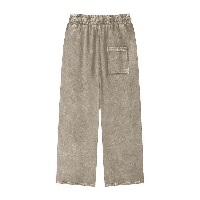 Beesmoove Collective Acid Wash Straight Leg Pants - Beesmoove
