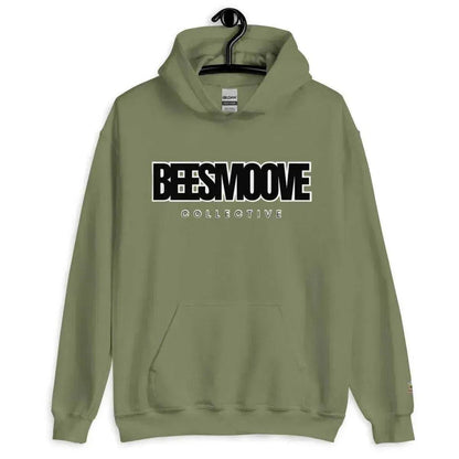Beesmoove collective black white Unisex Hoodie - Beesmoove 