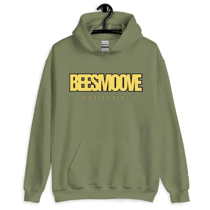 Beesmoove collective yellow black Unisex Hoodie - Beesmoove 