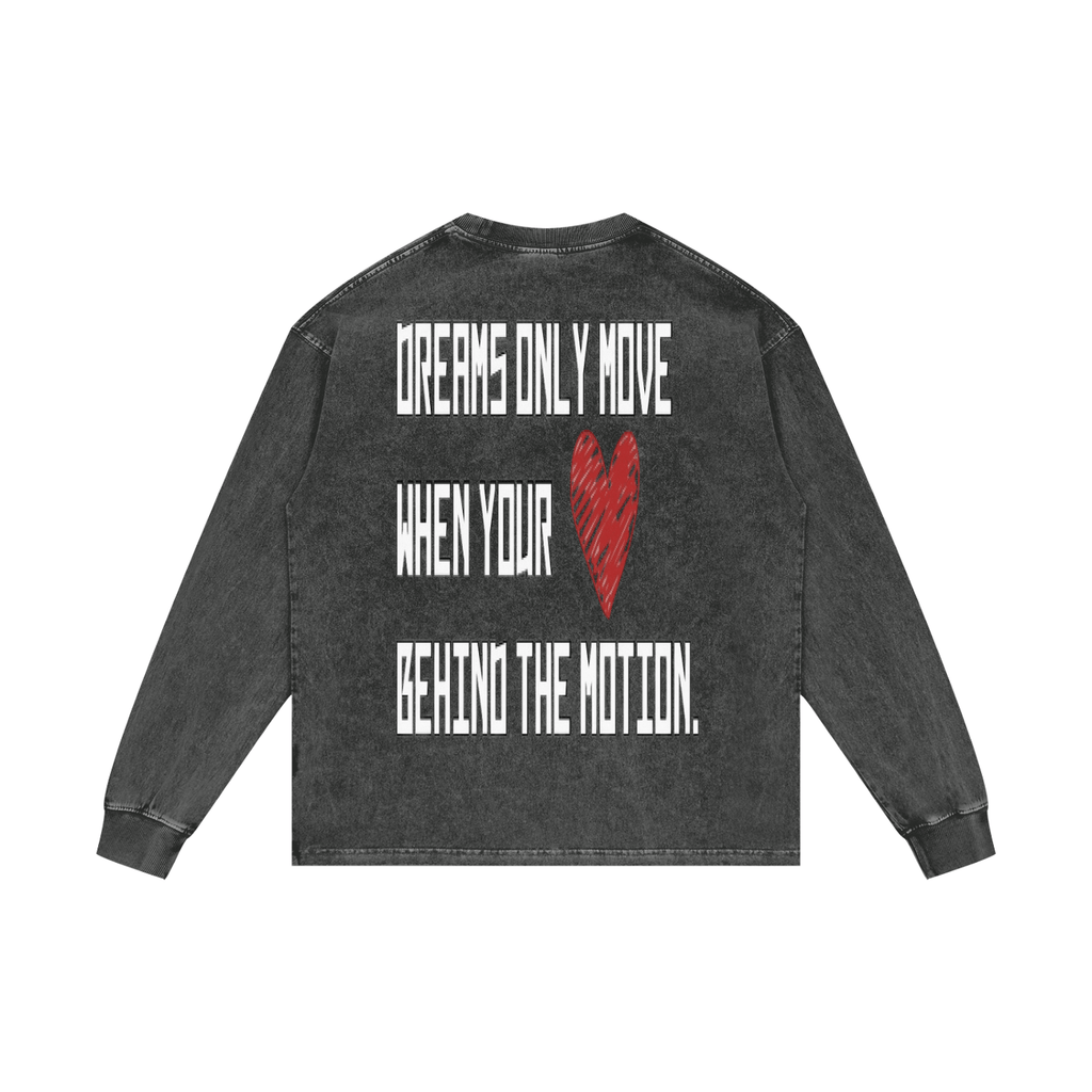 BEESMOOVE DEPT. Dreams Wash Oversize Long Sleeve T-Shirt - Beesmoove