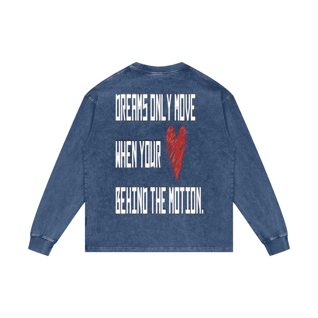 BEESMOOVE DEPT. Dreams Wash Oversize Long Sleeve T-Shirt - Beesmoove