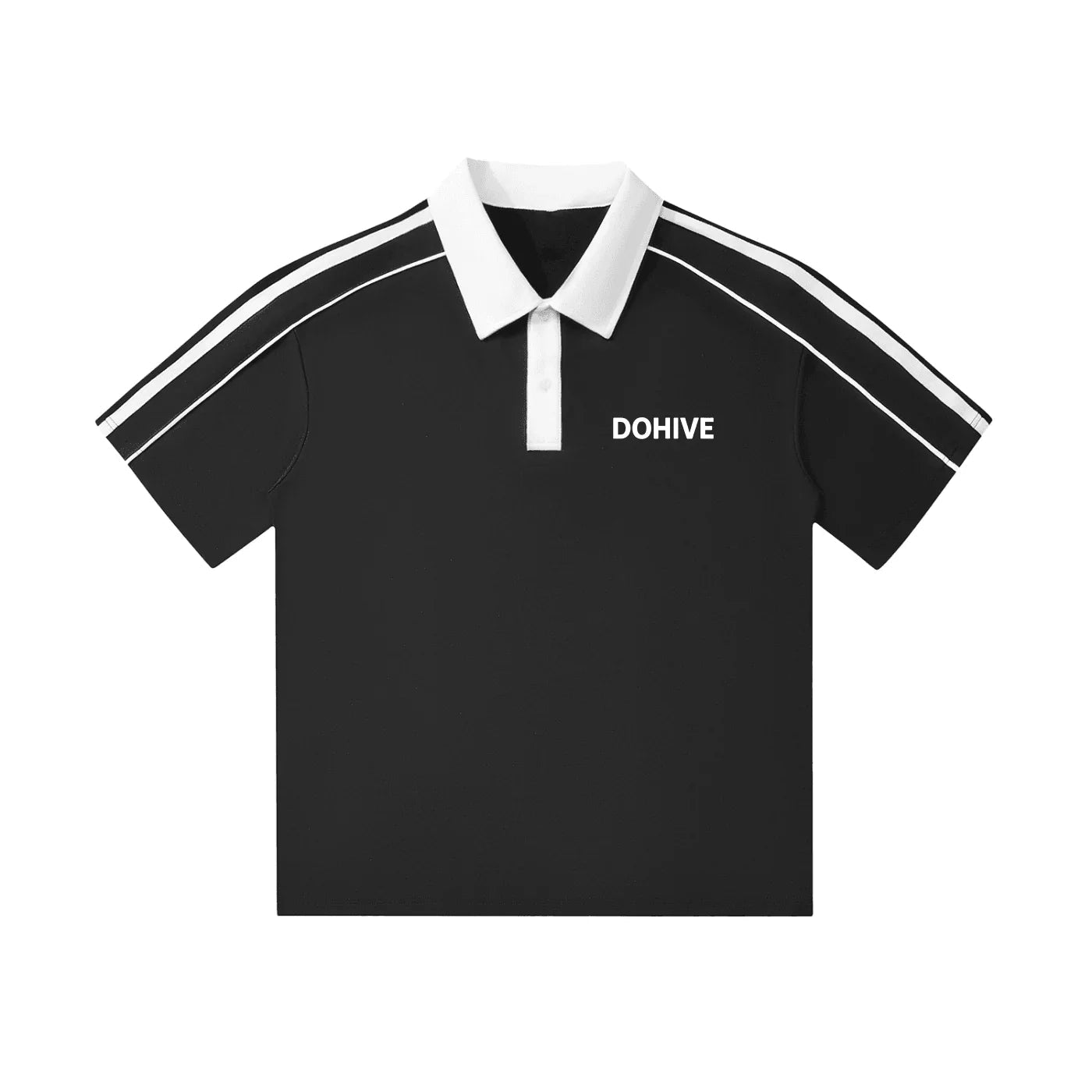 BEESMOOVE DOHIVE Collar Short - Sleeve Polo Shirt - Beesmoove