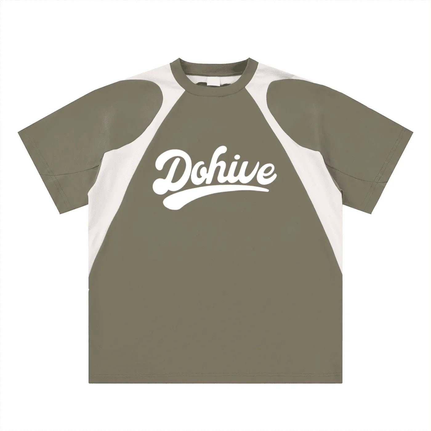 BEESMOOVE DOHIVE Contrast Panel Cotton T-Shirt - Beesmoove