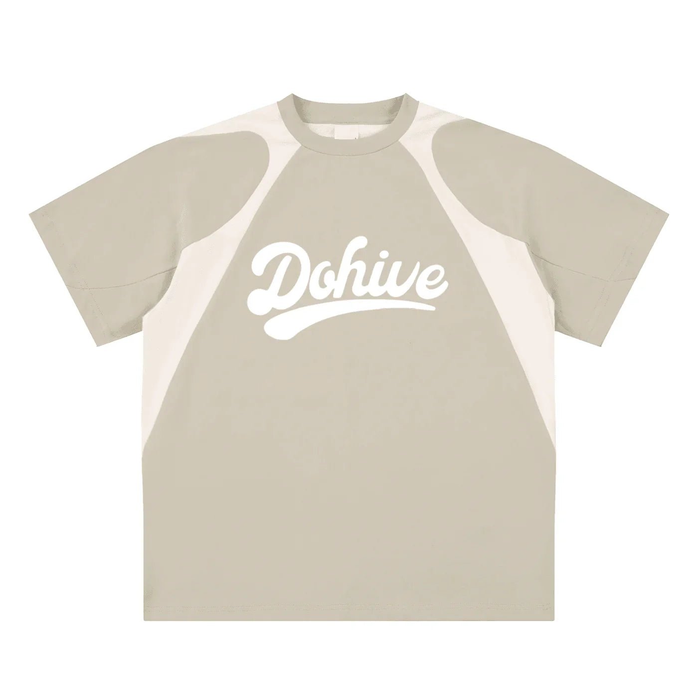 BEESMOOVE DOHIVE Contrast Panel Cotton T-Shirt - Beesmoove