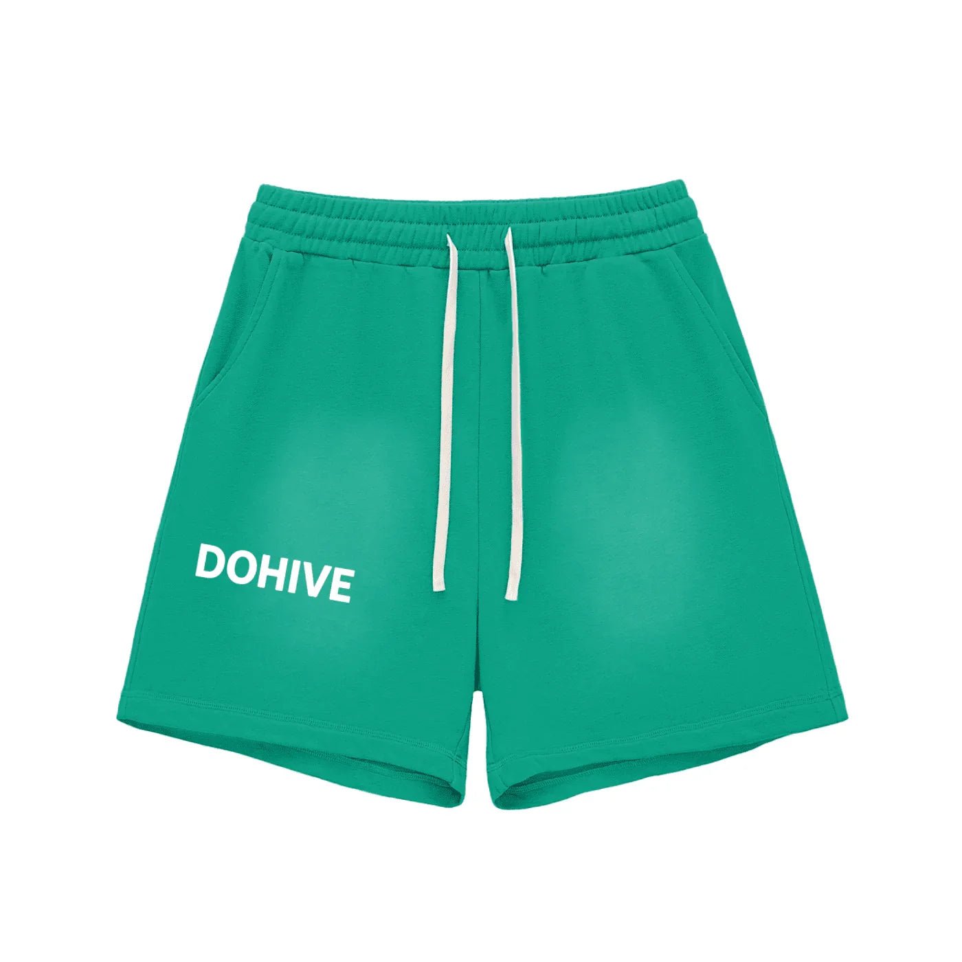 BEESMOOVE DOHIVE Fade Raw Edge Cotton Shorts - Beesmoove