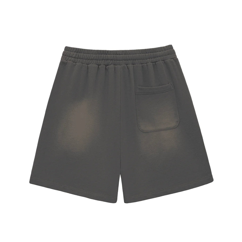 BEESMOOVE DOHIVE Fade Raw Edge Cotton Shorts - Beesmoove